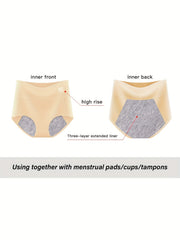 3pcs Letter Print Briefs Comfy & Breathable Panties Women's Lingerie