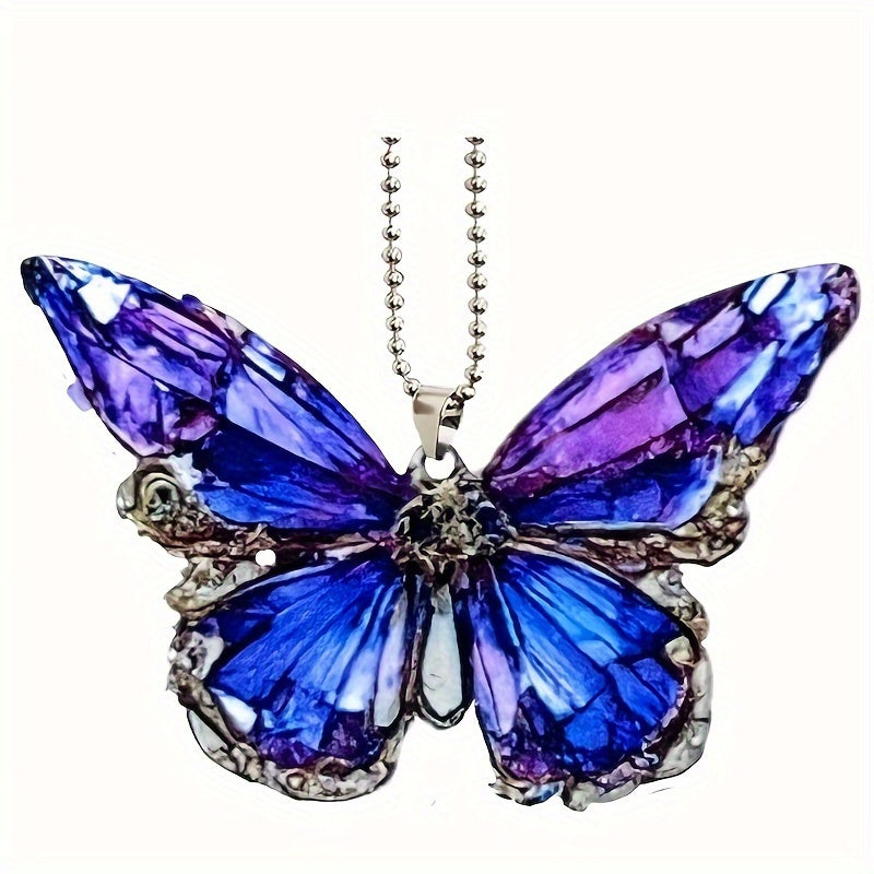 Butterfly Car Pendant Keychain Decoration Unique Style