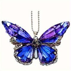 Butterfly Car Pendant Keychain Decoration Unique Style