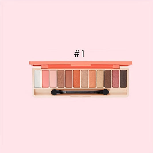 12 Colors Matte Brown Nude Eyeshadow Palette