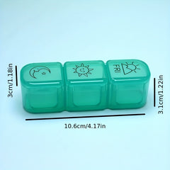 3 Times Weekly Pill Box Portable Medicine Storage Travel Case Organizer