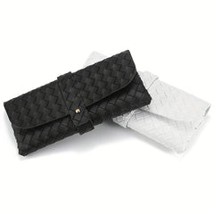 Soft Glasses Case Portable Ladies Glasses Box Eyewear Woven Pattern