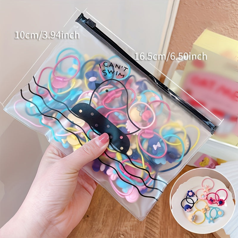 20pcs Princess Hair Rope for Baby Girls, Cartoon Hair Accessories
