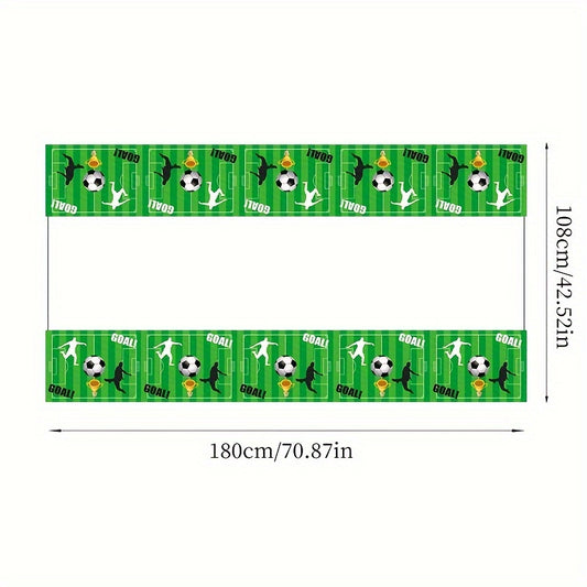 Sports Theme Party Tablecloth Kids Cartoon Birthday Disposable PET Tablecloth
