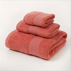 Soft & Absorbent Towel Set - Bath, Hand & Washcloth - Bathroom & Spa Use