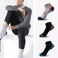 1pair Men's Outdoor Thin Deodorant Sports Socks