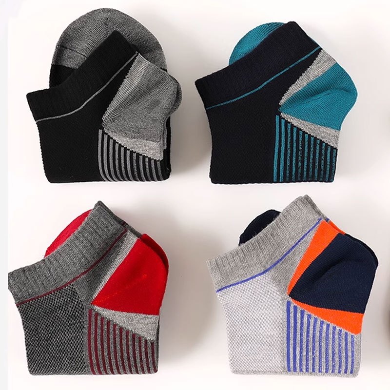 1pair Men's Outdoor Thin Deodorant Sports Socks