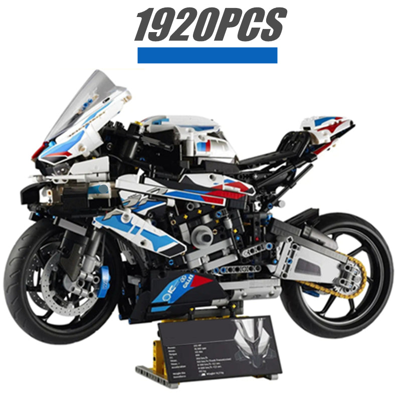 M1000 RR Technical Motorcycle Building Blocks Racing Car City Toys