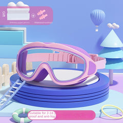 Kids Waterproof Swimming Goggles Anti-fog Diving Glasses