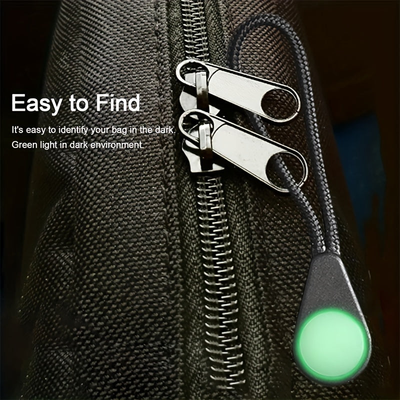 3pcs Luminous Zipper Pullers Glow In The Dark Outdoor Camping Hiking Zipper Pull