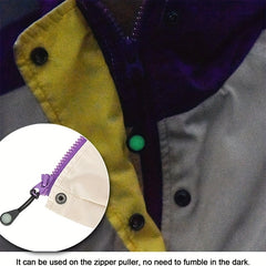 3pcs Luminous Zipper Pullers Glow In The Dark Outdoor Camping Hiking Zipper Pull