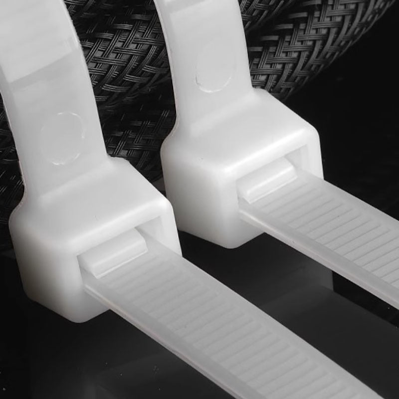 250pcs Heavy Duty 25.4cm Cable Zipper Straps Self Locking Nylon Straps