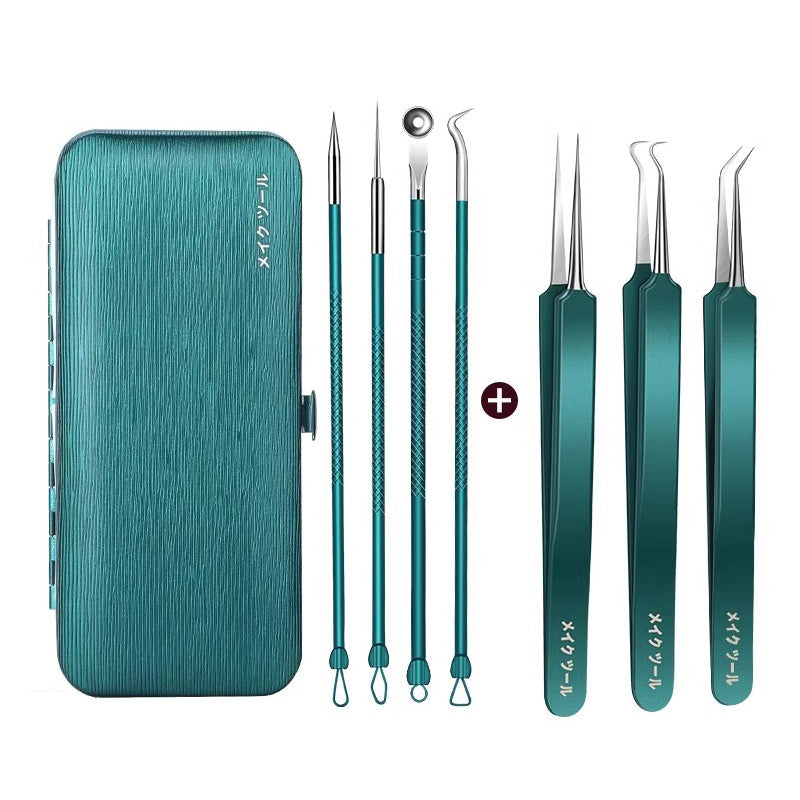 7pcs Acne Needle Set Acne Tweezers Pimple Picking Tool