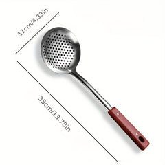 Stainless Steel Skipping Spoon Colander Spoon Ladle Kitchen Cooking Tool