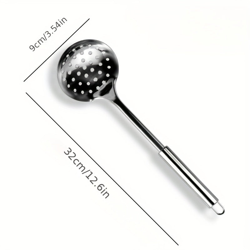 Stainless Steel Skipping Spoon Colander Spoon Ladle Kitchen Cooking Tool