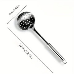 Stainless Steel Skipping Spoon Colander Spoon Ladle Kitchen Cooking Tool