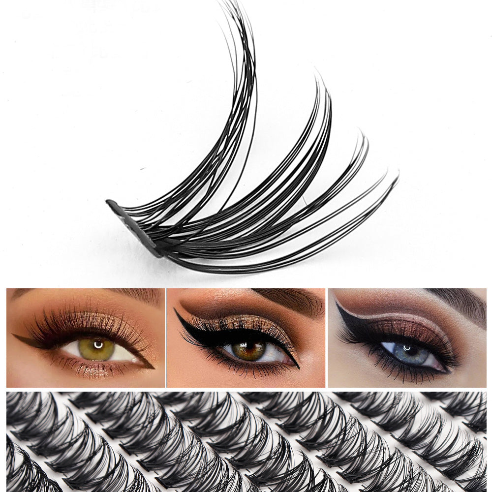 280 Pcs Individual Lashes Cluster Lashes D Curl Wispy Lashes