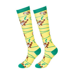 Spring Cartoon Animal Compression Socks for Running