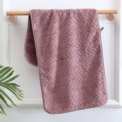 Coral Velvet Towel Set - Soft & Absorbent - 1 Bath & 1 Hand Towel