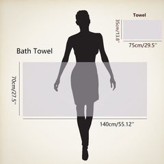 Coral Velvet Towel Set - Soft & Absorbent - 1 Bath & 1 Hand Towel
