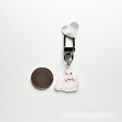 Floating Little Ghost Acrylic Keychain Backpack Mobile Phone Ornament