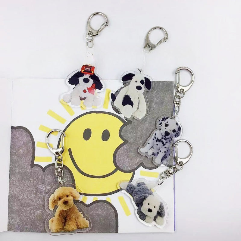 Y2k Puppy Keychain Acrylic Backpack Pendant