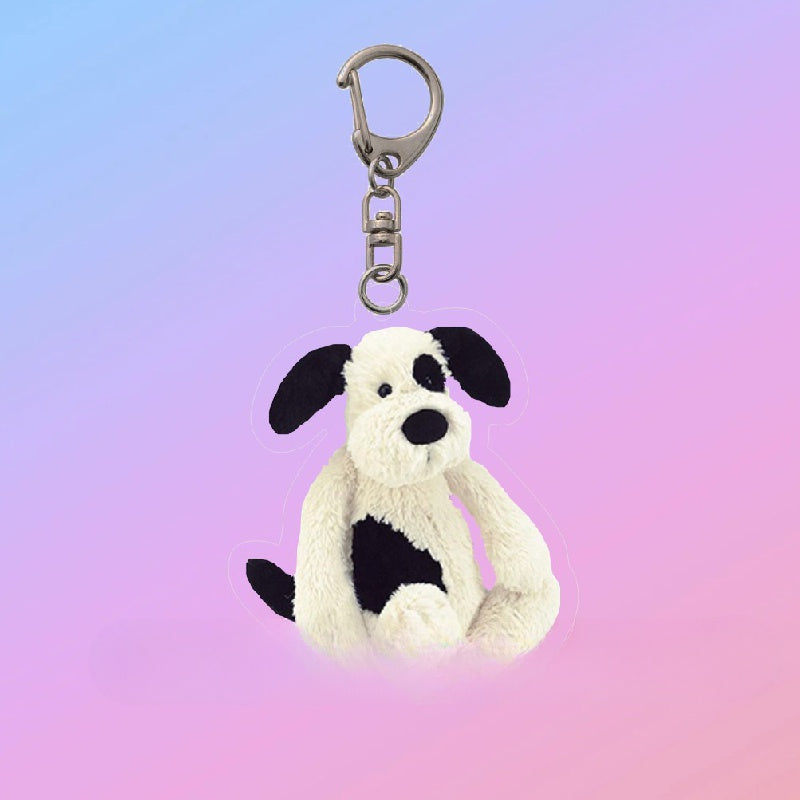 Y2k Puppy Keychain Acrylic Backpack Pendant