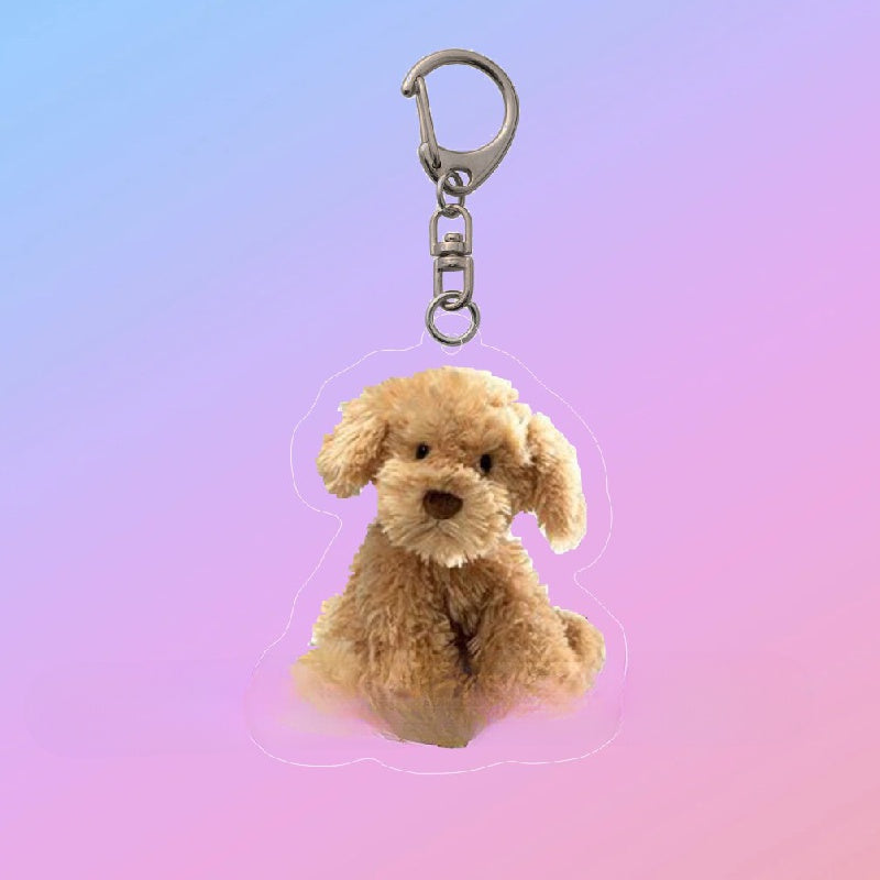 Y2k Puppy Keychain Acrylic Backpack Pendant