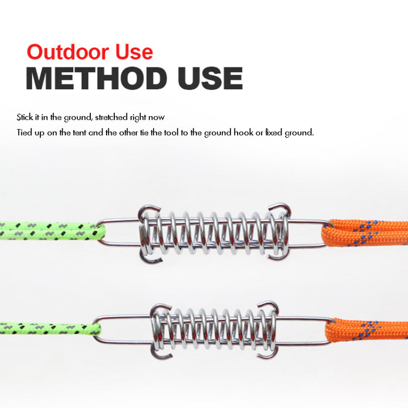 4pcs Dog Cable Training Leash Springs for Outdoor Camping B