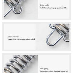 4pcs Dog Cable Training Leash Springs for Outdoor Camping B