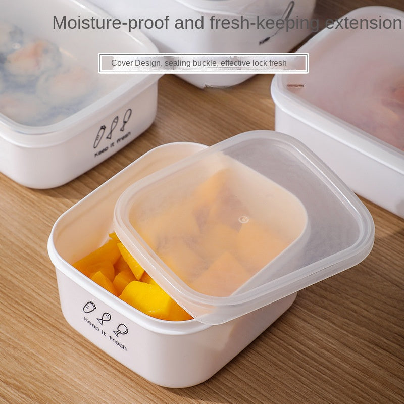 3pcs Plastic Sealed Heating Bento Lunch Box Refrigerator Fresh keeping Box