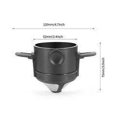 Stainless Steel Coffee Filter Portable Coffee Maker For Office Camping Travel