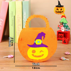 Halloween Bucket Pumpkin Bag Kids DIY Craft Kit For Candy Bag