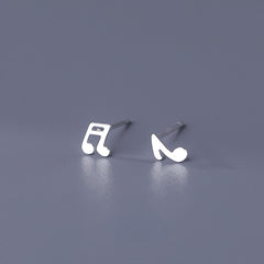 9 Pairs S999 Sterling Silver Mini Stud Earrings for Girls Hypoallergenic
