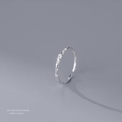 S925 Sterling Silver Twisted Circle Rings Set for Girls Holiday Gift