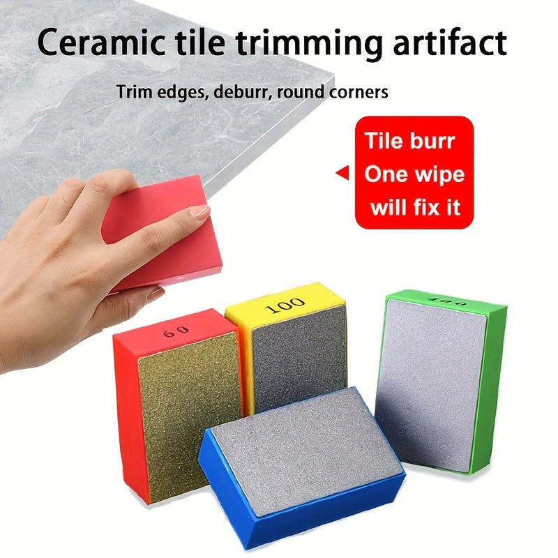 Diamond Hand Rub Ceramic Tile Trimming Stone Grinding Tool