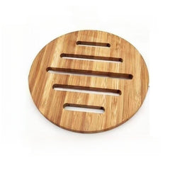 1pc 6pcs Bamboo Coaster Round Hot Pad Insulated Placemat Home Dining Table