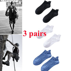 Men's Summer Thin Sweat Absorbing Breathable Low Cut Socks