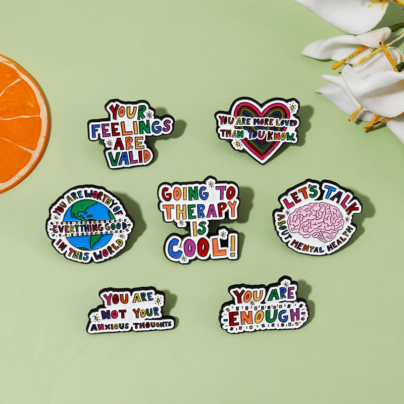 Colorful Cartoon Enamel Pins for Backpack Clothes Cap Holiday Gift