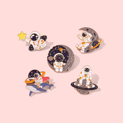 Astronaut Series Metal Pins for Backpack and Clothes