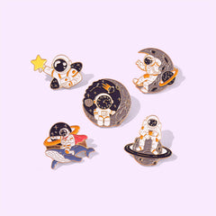 Astronaut Series Metal Pins for Backpack and Clothes