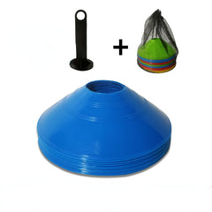 10pcs Soccer Cone Set Agility Training Equipment