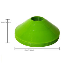 10pcs Soccer Cone Set Agility Training Equipment