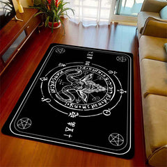 1pc Halloween Satan Kitchen Rug Polyester Carpet Mat