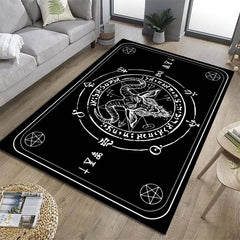 1pc Halloween Satan Kitchen Rug Polyester Carpet Mat