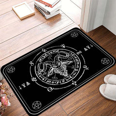 1pc Halloween Satan Kitchen Rug Polyester Carpet Mat