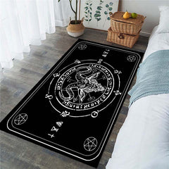 1pc Halloween Satan Kitchen Rug Polyester Carpet Mat