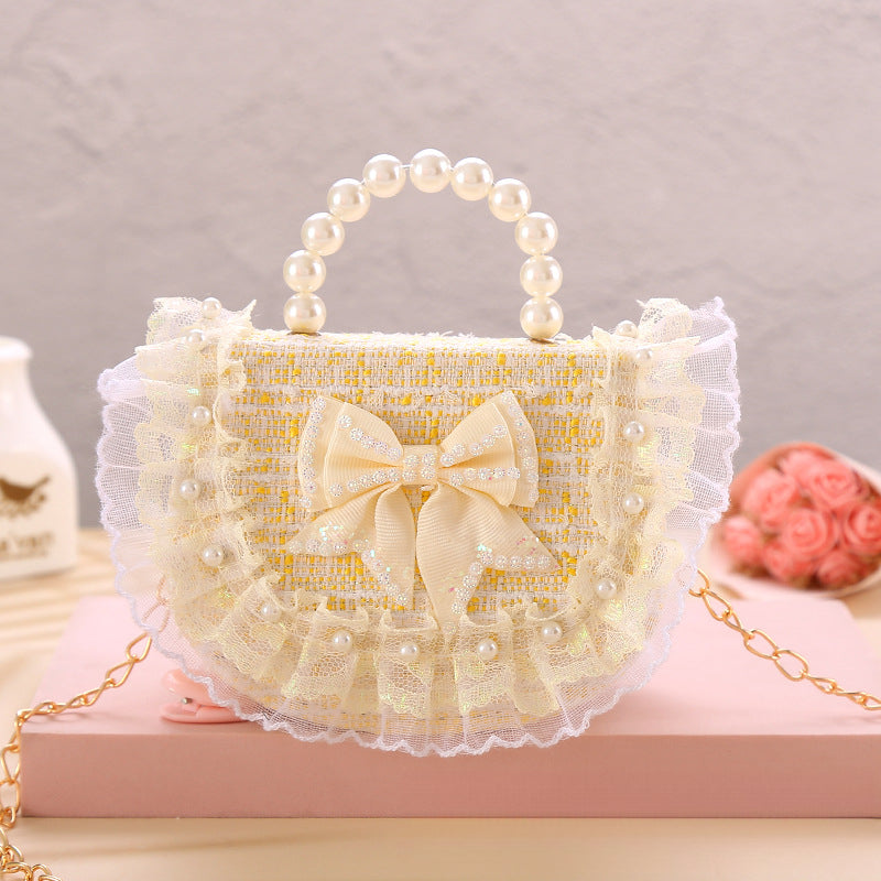 Princess Lace Crossbody Bag Coin Purse with Bow