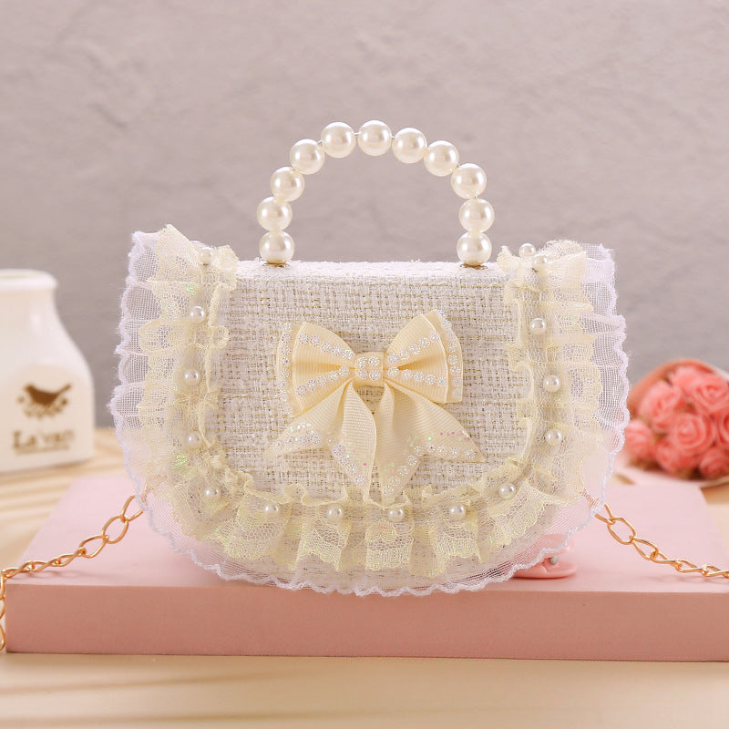 Princess Lace Crossbody Bag Coin Purse with Bow