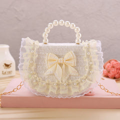 Princess Lace Crossbody Bag Coin Purse with Bow